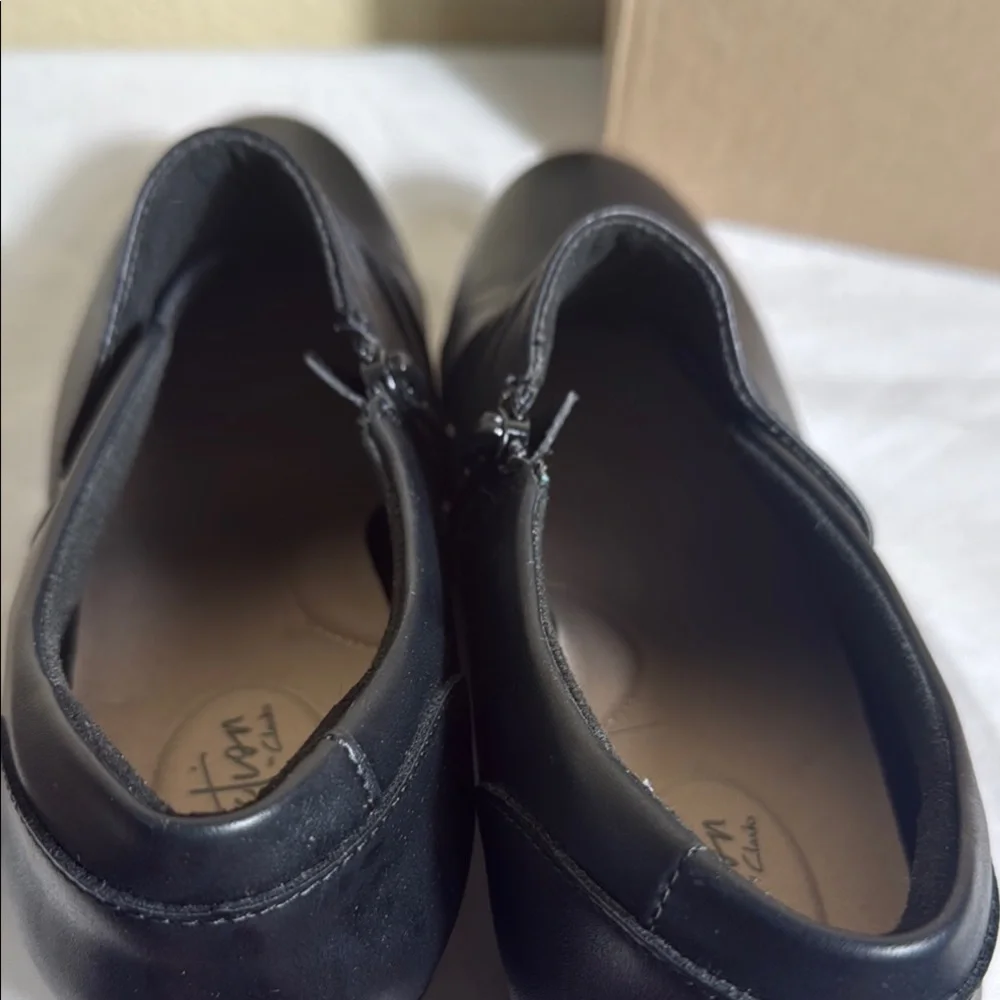 Clarks Black Heels Elegant Design Emslie Willa - Picture 5 of 5